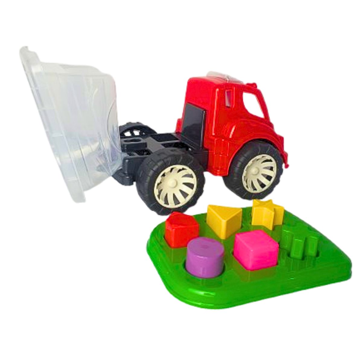 Brinquedo Caminhão Didático Vermelho - Smiling Kids Brinquedo Caminhão Didático Vermelho - Smiling Kids
